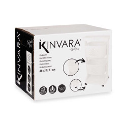 VERDULERO PLASTICO 2 ALTURAS RUEDAS BLANCO