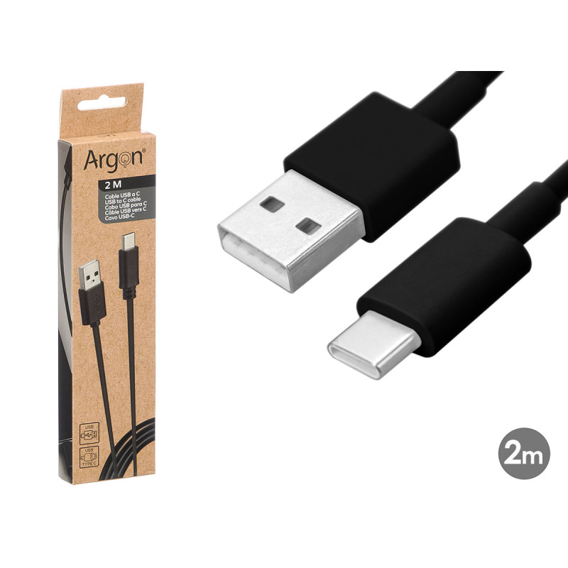 CABO USB C PRETO 2M