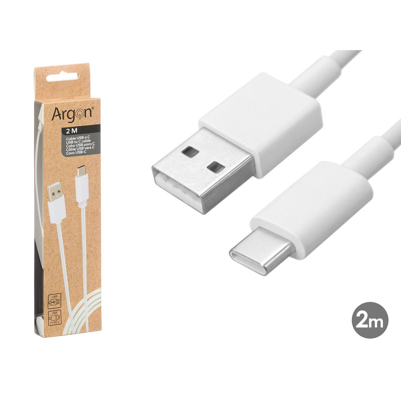 CAVO USB A C BIANCO 2M