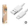 WHITE USB TO C CABLE 2M