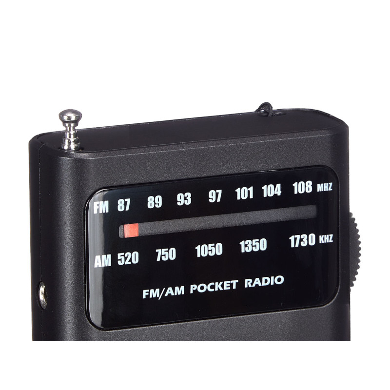 RADIO BOLSO AM FM PILHAS PRETO