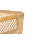 CESTINO PLASTICA BEIGE MANICO BAMBU 27,5X18 CM
