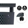 PLASTIC BASKET ORGANIZER 2 HGTS WHEELS ANTHRACITE