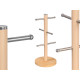 BEIGE BAMBOO BASE 6 CUPS HOLDER