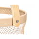 CESTINO MANICO ROTONDO BAMBU BEIGE