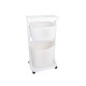 ABBIGLIAMENTO PLASTICA 2 FILE RUOTE BIANCO