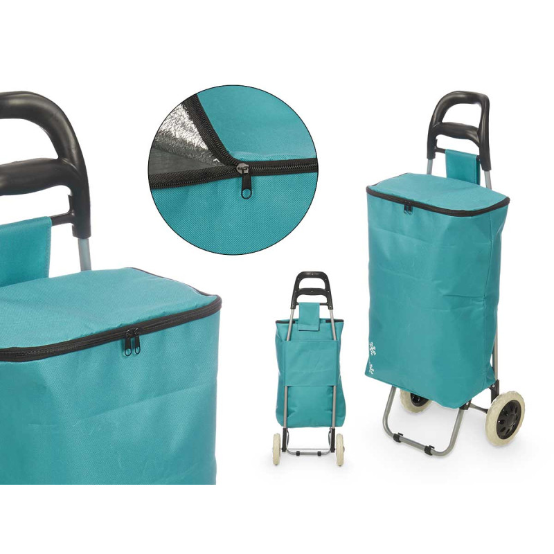 THERMAL SHOPPING TROLLEY 32L TURQUOISE