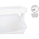 ABBIGLIAMENTO PLASTICA 2 FILE RUOTE BIANCO