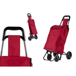 RED SHOPPING TROLLEY