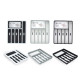 PORTA TALHERES SILICONE 6 DIVISOES SORT