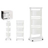 MOVEL PLASTICO 3 ALTURAS RODAS BRANCO 