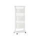 MOVEL PLASTICO 3 ALTURAS RODAS BRANCO 
