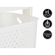 MOVEL PLASTICO 3 ALTURAS RODAS BRANCO 
