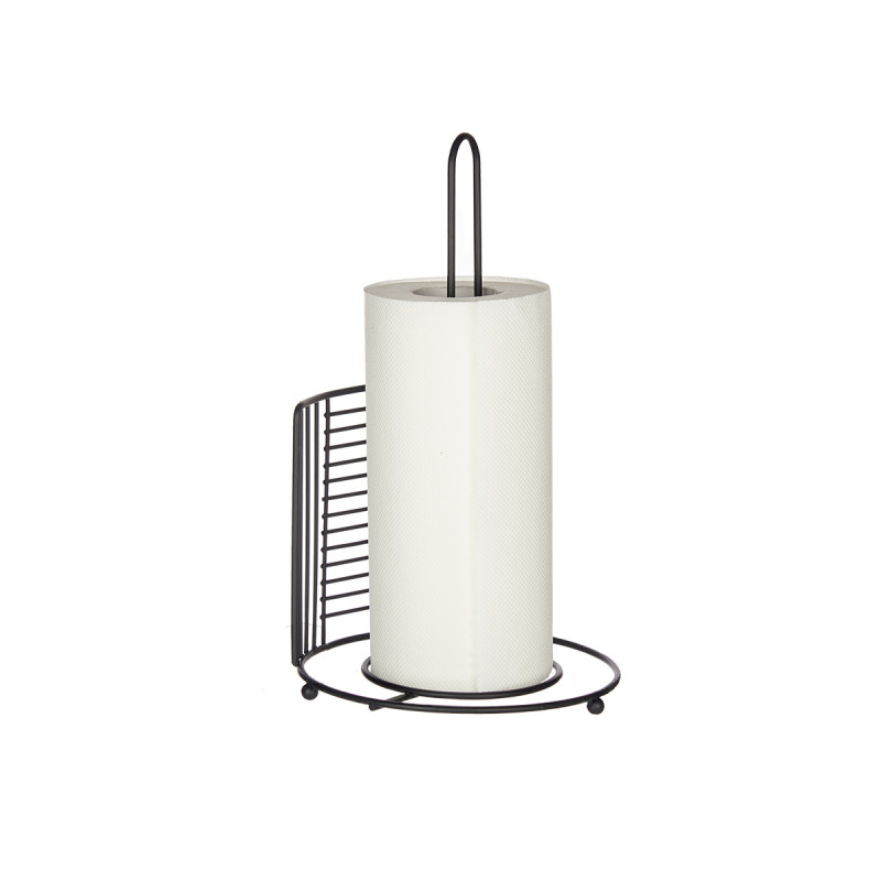 BLACK METAL ROLL HOLDER