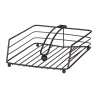 SQUARE BLACK METAL NAPKIN HOLDER