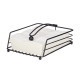 SQUARE BLACK METAL NAPKIN HOLDER