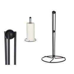 PORTA ROLOS METAL PRETO 