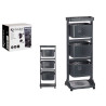 ANTHRACITE PLASTIC ORGANIZER BASKER 3 HGTS WHEELS