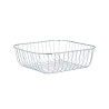 SQUARE METAL FRUIT BOWL CHROME PLATED