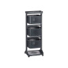 ANTHRACITE PLASTIC ORGANIZER BASKER 3 HGTS WHEELS