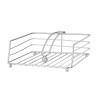 METAL NAPKIN HOLDER CHROME PLATED SQUARED