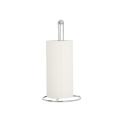 PORTE-ROULEAU MÉTAL CHROME SIMPLE BOULE