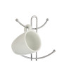 SOPORTE METAL 6 TAZAS CROMADO