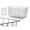 BLACK METAL SQUARE BASKET LARGE