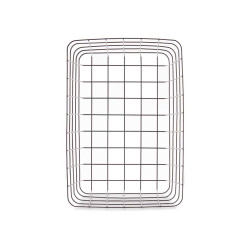CESTA METAL NEGRA RECTANGULAR GRD