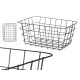CESTO METAL RECTANGULAR PRETO MED