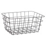 BLACK METAL SQUARE BASKET MEDIUM
