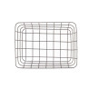 BLACK METAL SQUARE BASKET MEDIUM