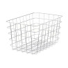 CESTA METAL CROMADA RECTANGULAR GRD