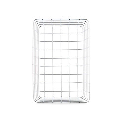CESTO METAL RECTANGULAR CROMADO GRD