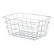 CESTA METAL CROMADA RECTANGULAR MED