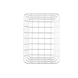 PANIER MÉTAL CHROME RECTANGULAIRE MOYENE