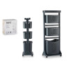 ANTHRACITE PLST CLOTHES ORGANIZER 3 HEIGHTS WHEELS