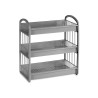 ESTANTERIA PLASTICO 3 ALTURAS GRIS