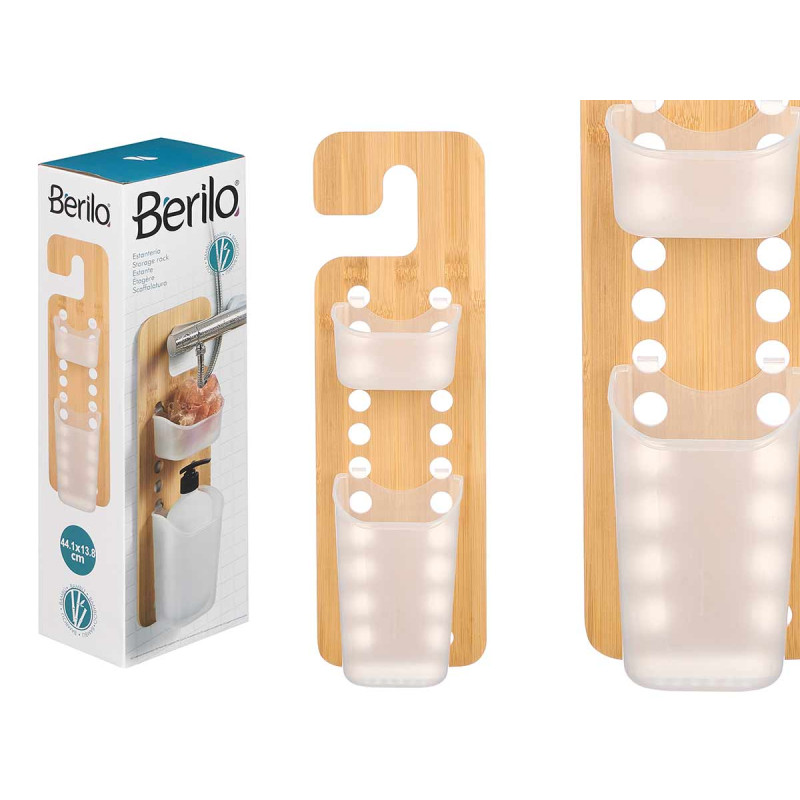 SMALL DOUBLE BAMBOO HANGING RACK