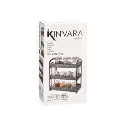ESTANTERIA PLASTICO 3 ALTURAS GRIS