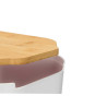 BAMBOO LID WHITE BREAD BIN 4,5L
