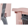 CESTO ROUPA C PES DOBRAVEIS SORT 2 COL ROSA-VERDE