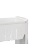 TROLLEY 4 WHEELS 3 SHELVES WHITE