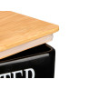 BLACK BUTTER DISH BAMBOO COVER