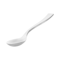 SET 24 CUCHARA CAFE PLASTICO PLATEADO