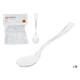 SET 36 PLASTIC TRANSPARENT COFFEE SPOON