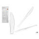 SET 18 TRANSPARENT PLASTIC KNIFE