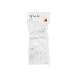 SET 18 TENEDOR PLASTICO TRANSPARENTE