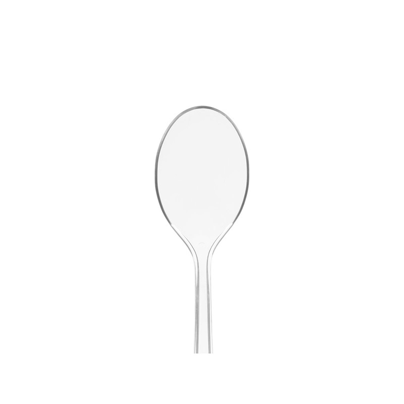 SET 18 CUILLÈRES EN PLASTIQUE TRANSPARENT