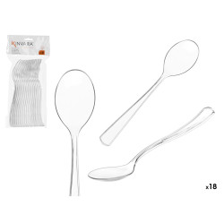 SET 18 CUCCHIO PLASTICA DOLCE TRASPARENTE